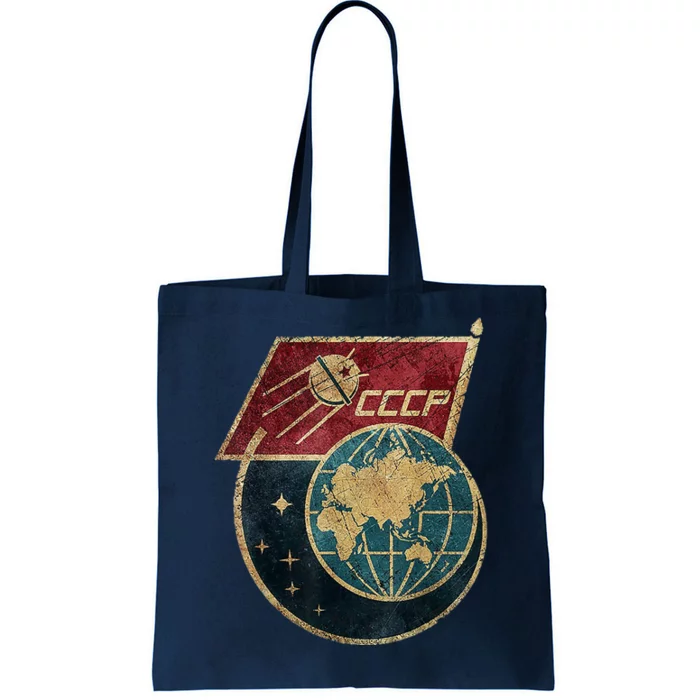 Soviet Union Russia CCCP Global Tote Bag