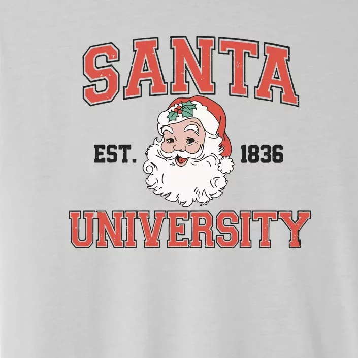 Santa University Retro Christmas ChromaSoft Performance T-Shirt