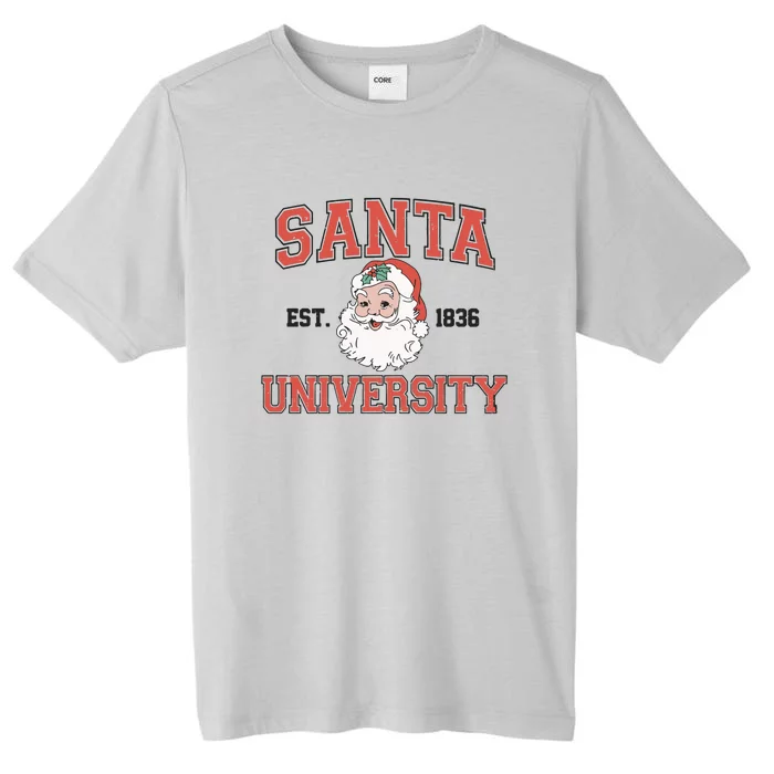 Santa University Retro Christmas ChromaSoft Performance T-Shirt