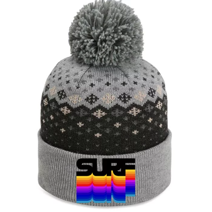 Surf The Baniff Cuffed Pom Beanie