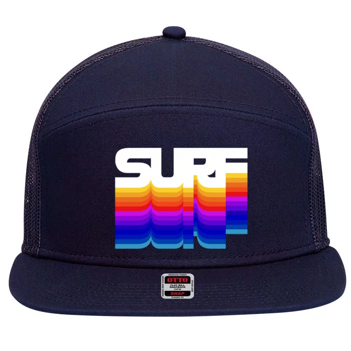 Surf 7 Panel Mesh Trucker Snapback Hat