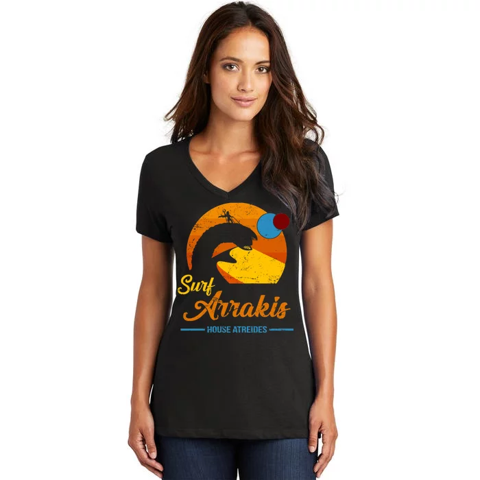 Surf Arrakis House Atreides Women's V-Neck T-Shirt