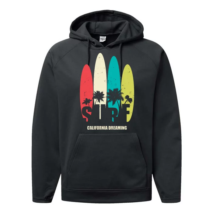 Surf California Dreaming Performance Fleece Hoodie