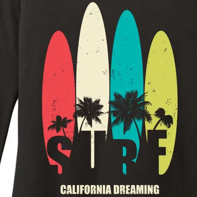 Surf California Dreaming Womens CVC Long Sleeve Shirt