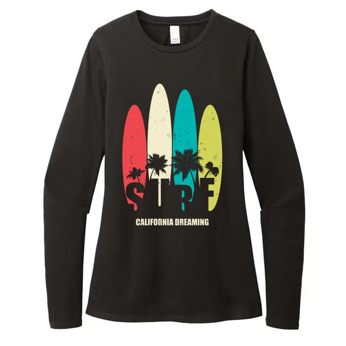 Surf California Dreaming Womens CVC Long Sleeve Shirt