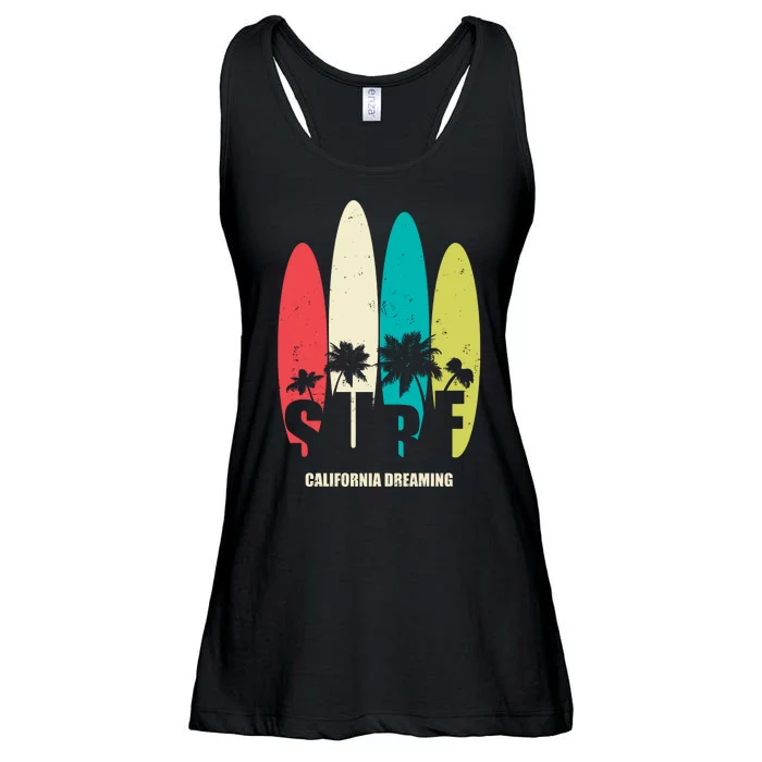 Surf California Dreaming Ladies Essential Flowy Tank