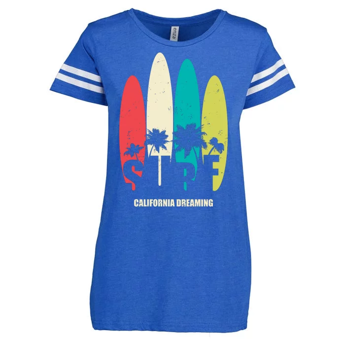 Surf California Dreaming Enza Ladies Jersey Football T-Shirt