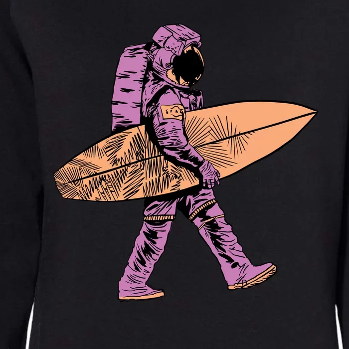 Surfer Astronaut Womens California Wash Sweatshirt