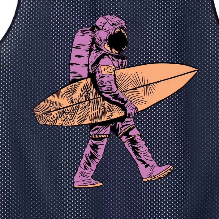 Surfer Astronaut Mesh Reversible Basketball Jersey Tank