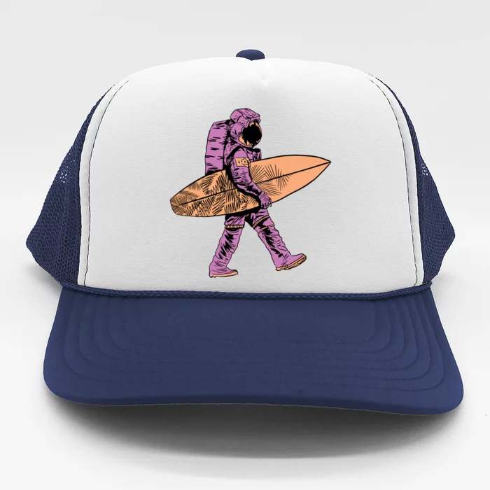 Surfer Astronaut Trucker Hat