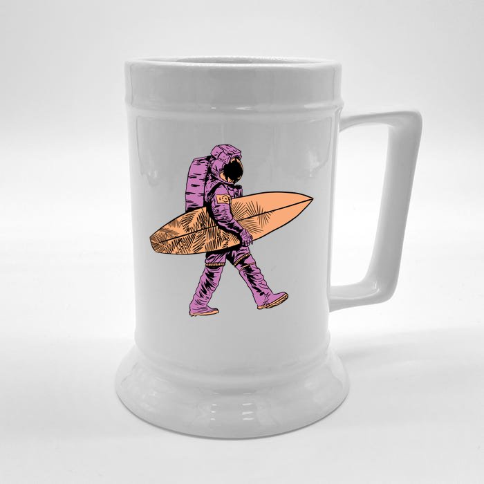 Surfer Astronaut Front & Back Beer Stein