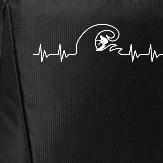 Surfer Heartbeat Pulse City Backpack