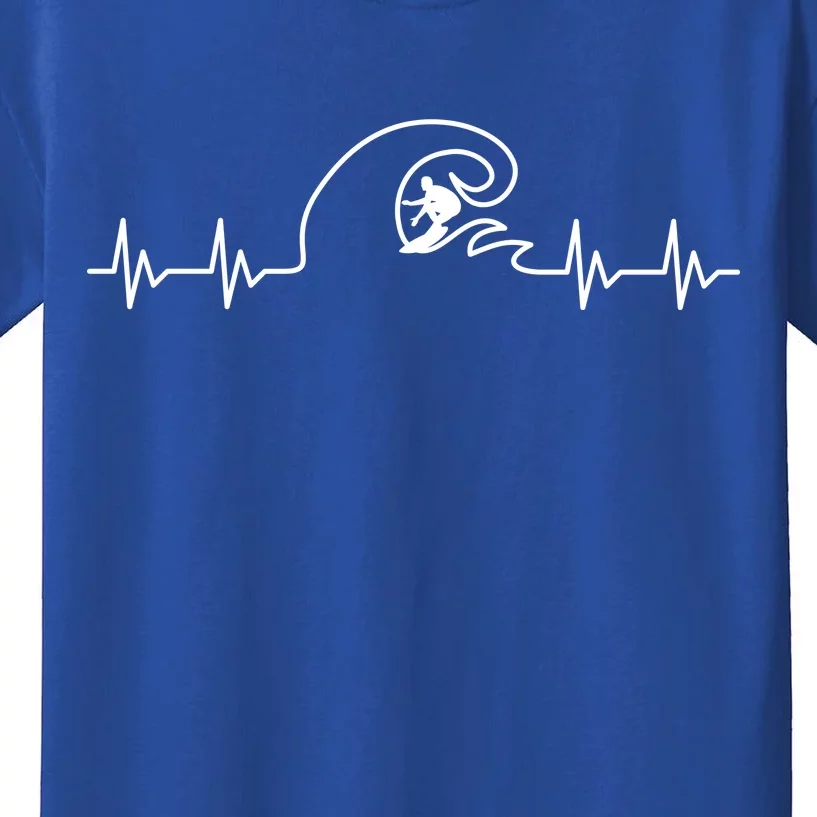 Surfer Heartbeat Pulse Kids T-Shirt