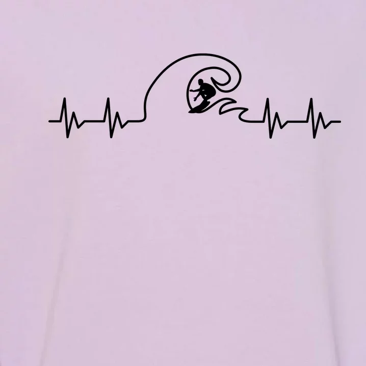 Surfer Heartbeat Pulse Garment-Dyed Sweatshirt