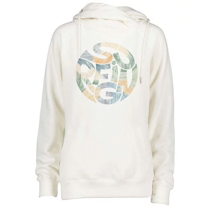 Surfing Womens Funnel Neck Pullover Hood