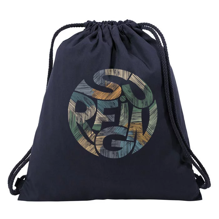 Surfing Drawstring Bag