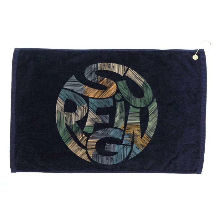 Surfing Grommeted Golf Towel