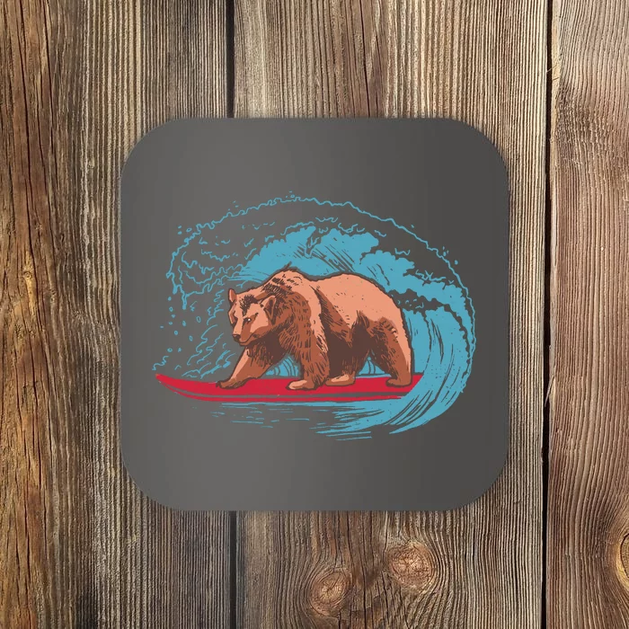 Surfing Bear Coaster