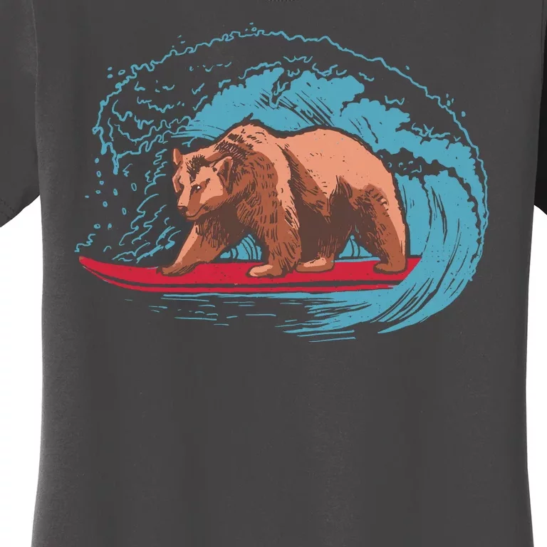 Surfing Bear Women's T-Shirt