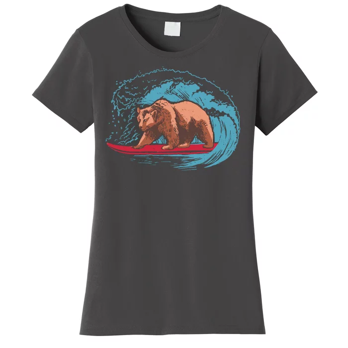 Surfing Bear Women's T-Shirt