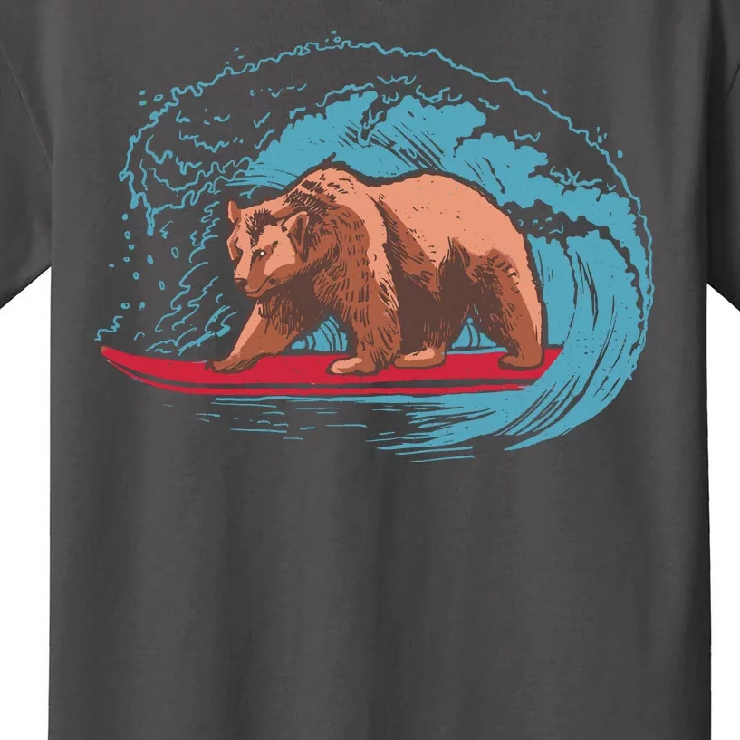 Surfing Bear Kids T-Shirt