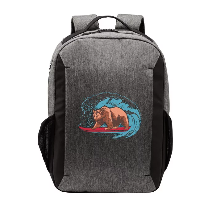 Surfing Bear Vector Backpack