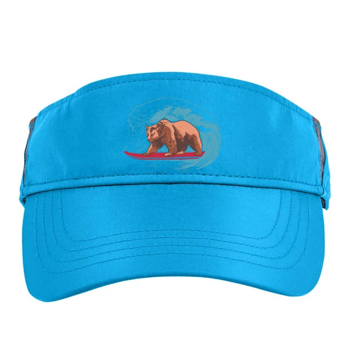 Surfing Bear Adult Drive Performance Visor