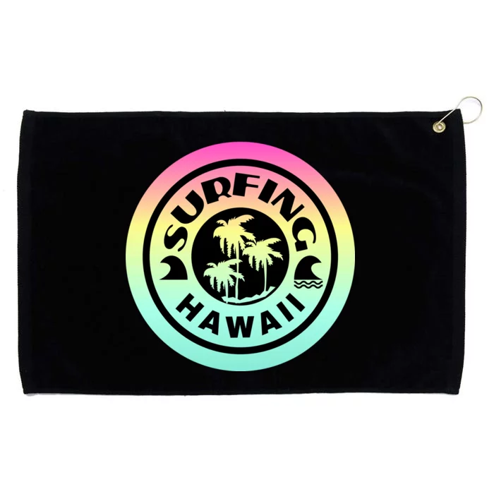 Surfing Hawaii Logo Grommeted Golf Towel