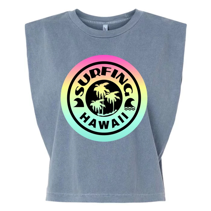 Surfing Hawaii Logo Garment-Dyed Women's Muscle Tee