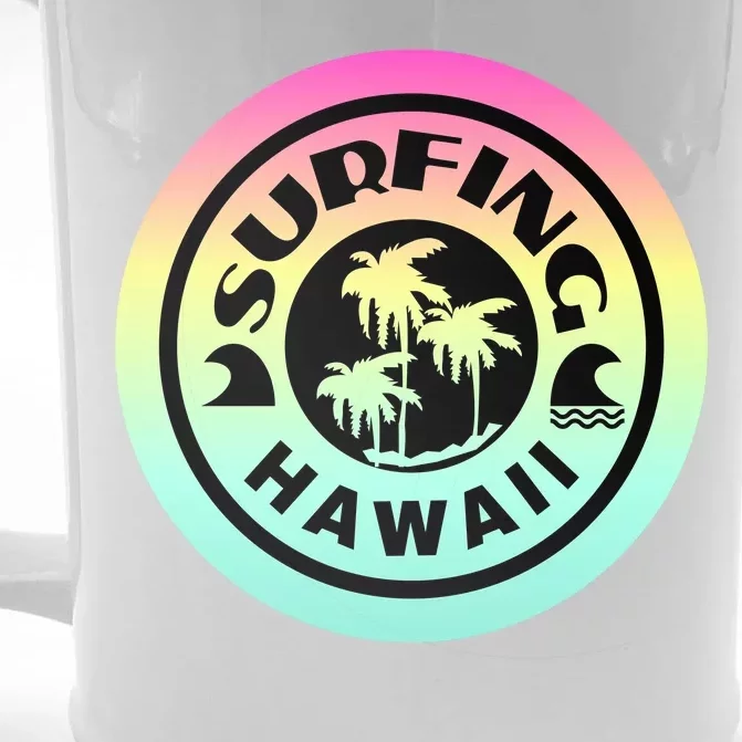 Surfing Hawaii Logo Front & Back Beer Stein