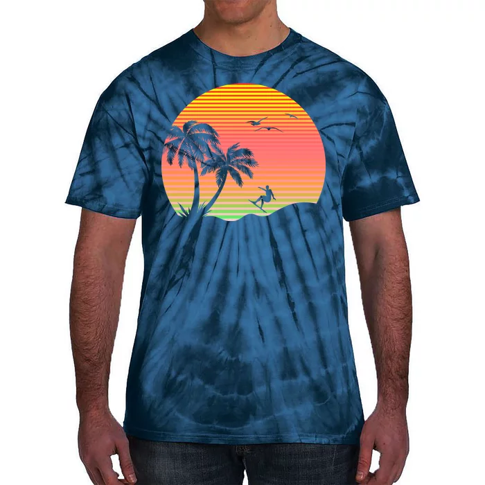 Surfing Into The Sunset Tie-Dye T-Shirt