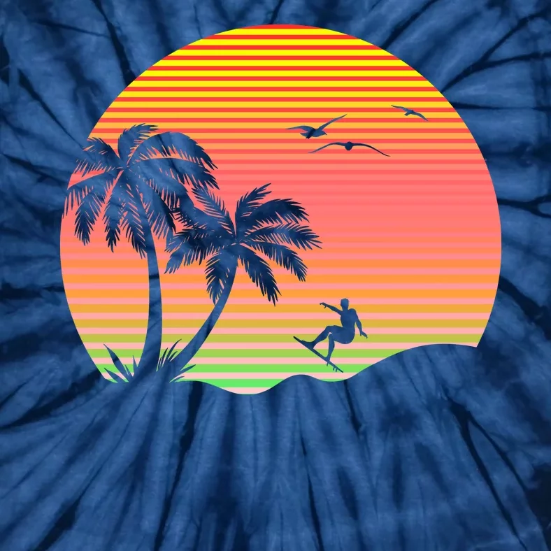 Surfing Into The Sunset Tie-Dye T-Shirt