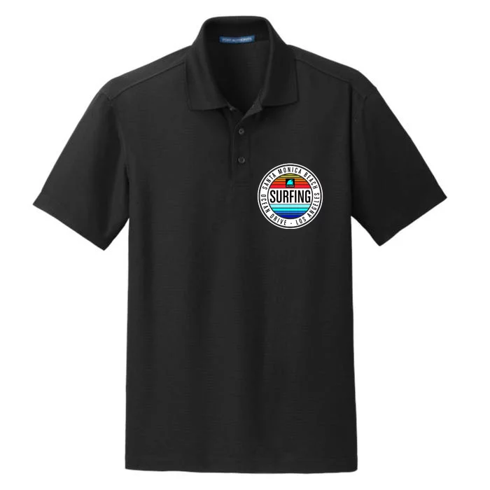 Surfing Logo Dry Zone Grid Performance Polo