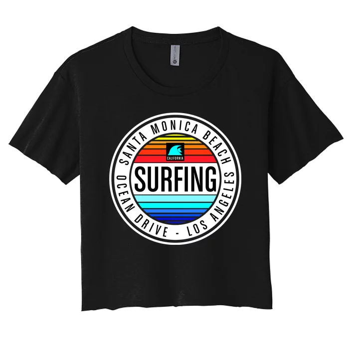 Surfing Logo Women's Crop Top Tee