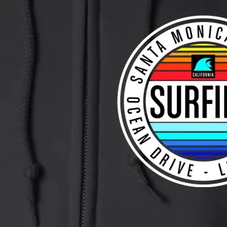 Surfing Logo Full Zip Hoodie