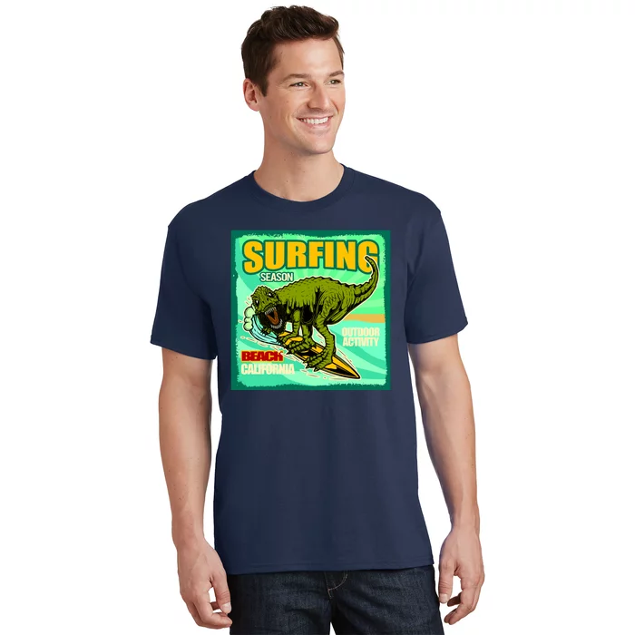 Surfing T-Rex T-Shirt