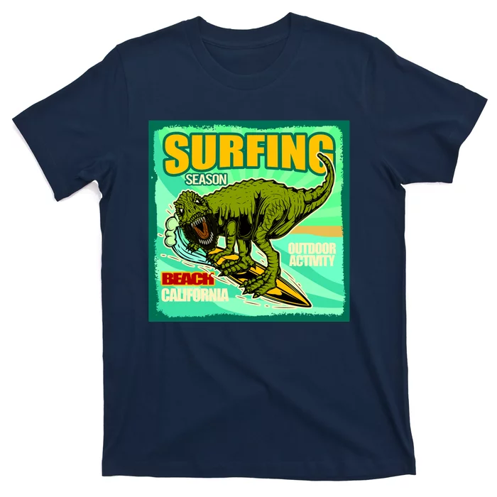 Surfing T-Rex T-Shirt