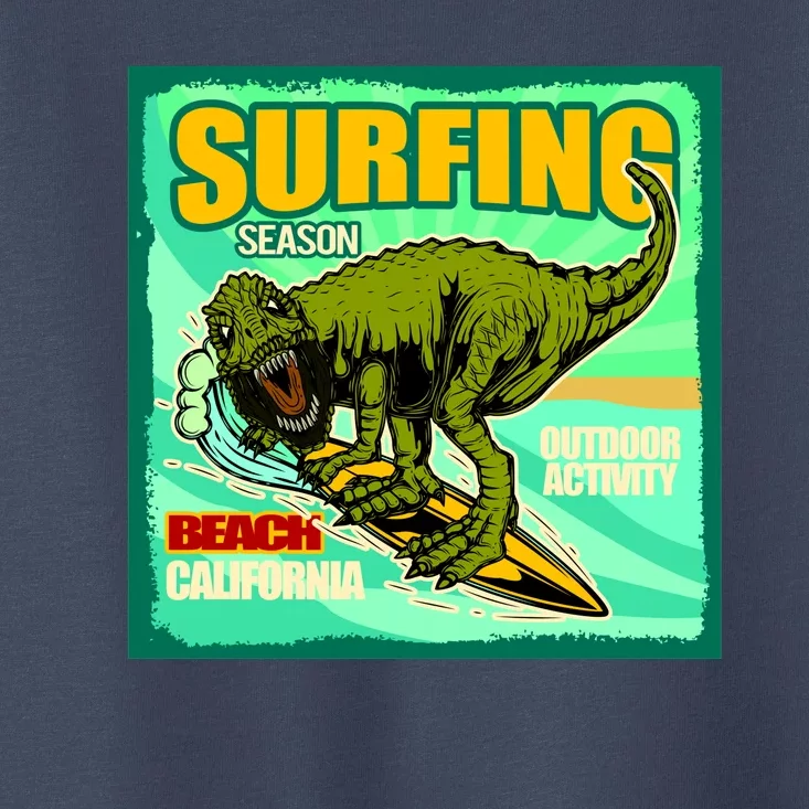 Surfing T-Rex Toddler T-Shirt