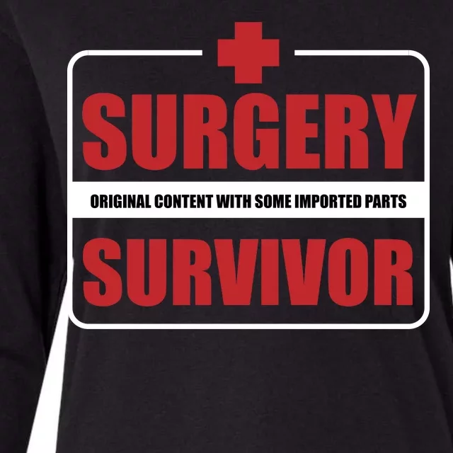 Surgery Survivor Imported Parts Womens Cotton Relaxed Long Sleeve T-Shirt