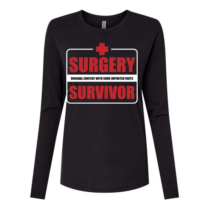 Surgery Survivor Imported Parts Womens Cotton Relaxed Long Sleeve T-Shirt