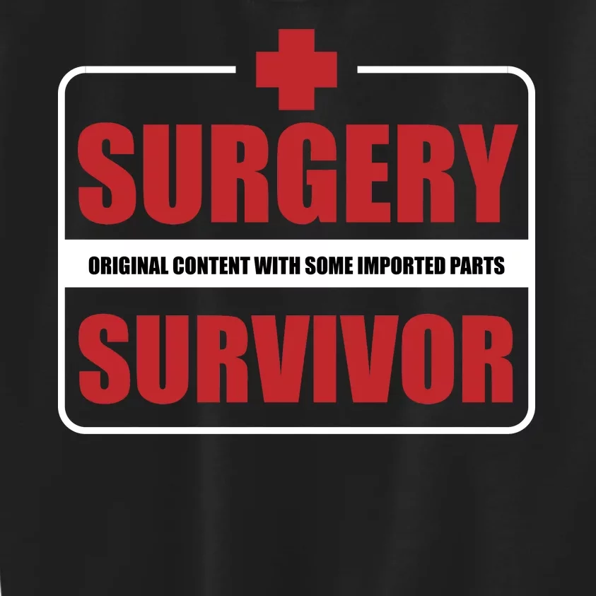 Surgery Survivor Imported Parts Kids Sweatshirt