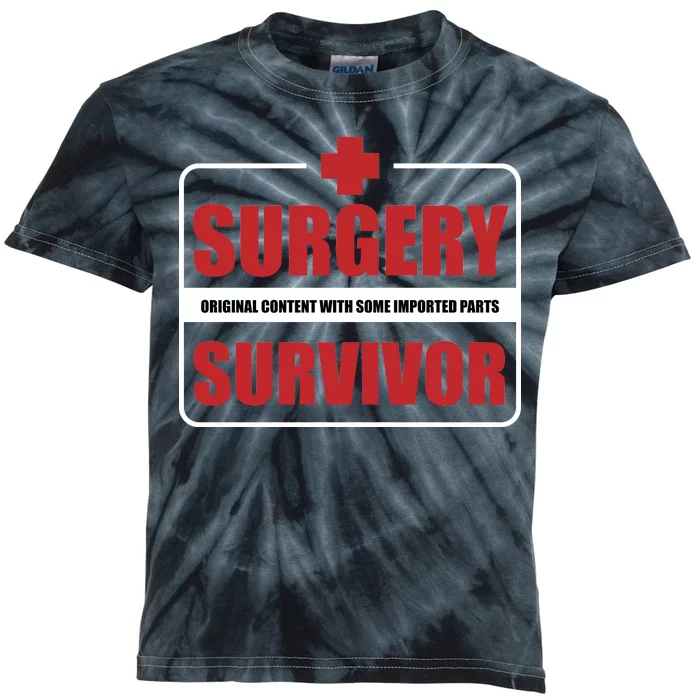 Surgery Survivor Imported Parts Kids Tie-Dye T-Shirt