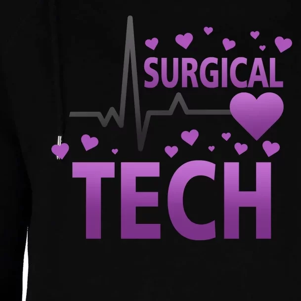 Surgical Tech Womens Funnel Neck Pullover Hood