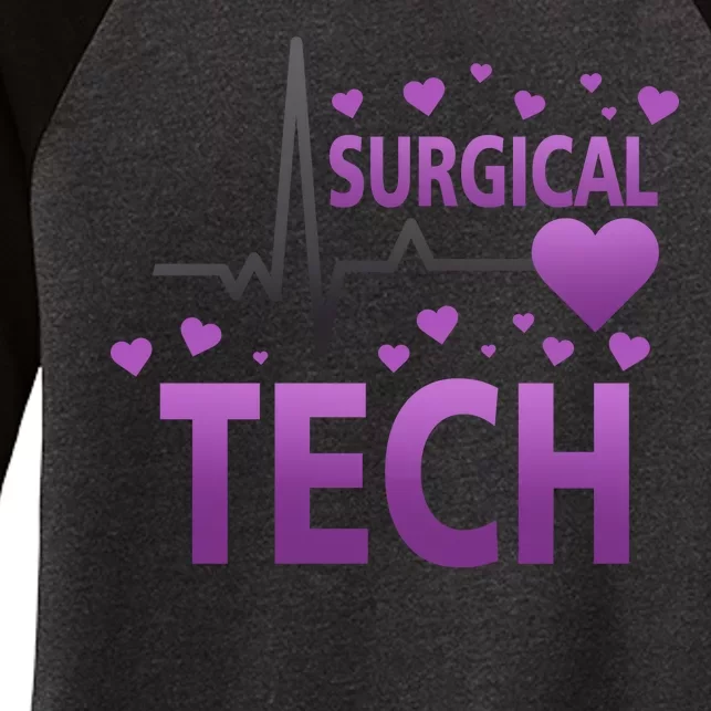 Surgical Tech Women's Tri-Blend 3/4-Sleeve Raglan Shirt