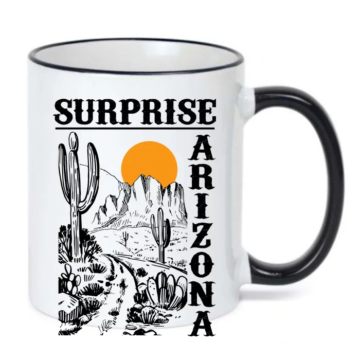 Surprise Arizona Black Color Changing Mug