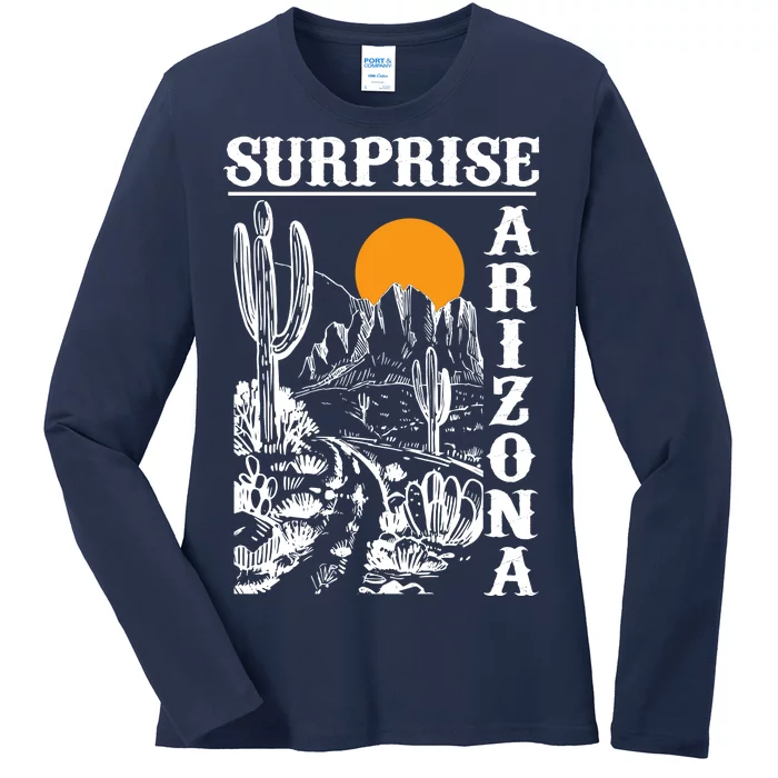 Surprise Arizona Ladies Long Sleeve Shirt