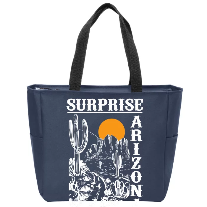 Surprise Arizona Zip Tote Bag