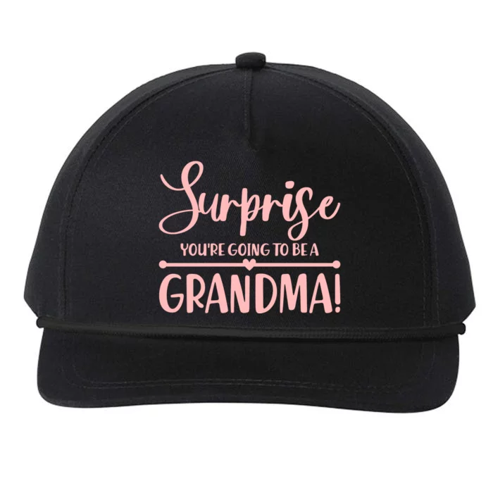 Surprise You're Going to Be A Grandma! Snapback Five-Panel Rope Hat