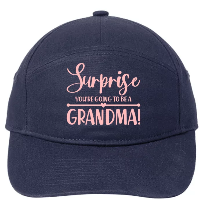 Surprise You're Going to Be A Grandma! 7-Panel Snapback Hat