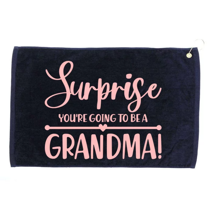 Surprise You're Going to Be A Grandma! Grommeted Golf Towel